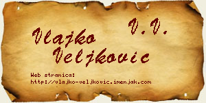 Vlajko Veljković vizit kartica